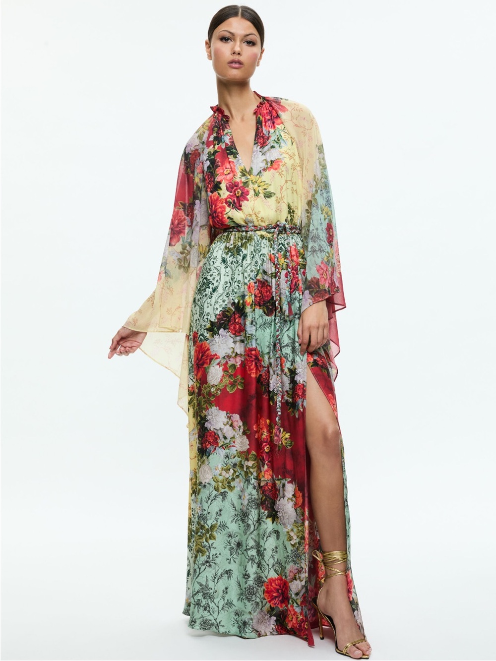 NWT Alice + Olivia Malinda Maxi Dress size 4 video - Picture 12 of 17